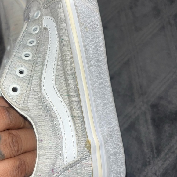 Vans White Sneakers with Multicolor Speckles - Picture 7 of 7